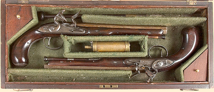Cased pair of  Wogdon and Barto...